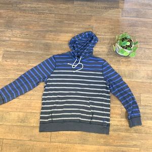 American eagle light weight striped hoodie